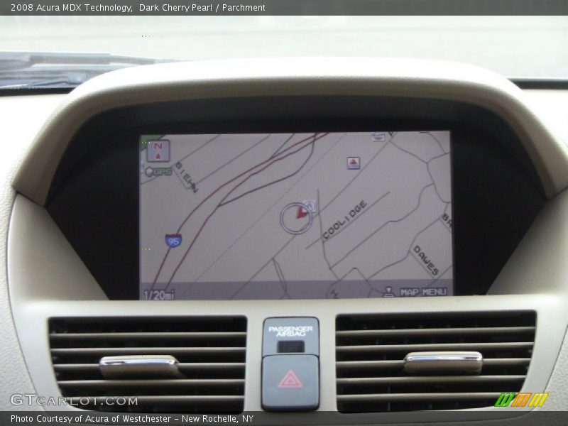 Dark Cherry Pearl / Parchment 2008 Acura MDX Technology