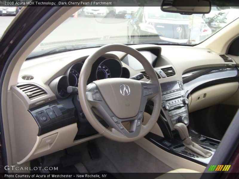 Dark Cherry Pearl / Parchment 2008 Acura MDX Technology