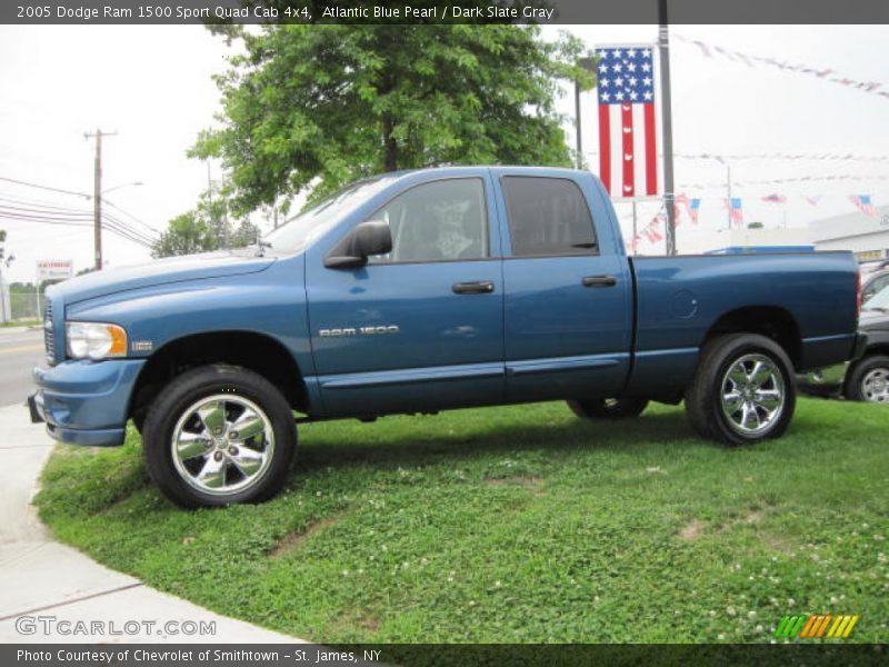 Atlantic Blue Pearl / Dark Slate Gray 2005 Dodge Ram 1500 Sport Quad Cab 4x4