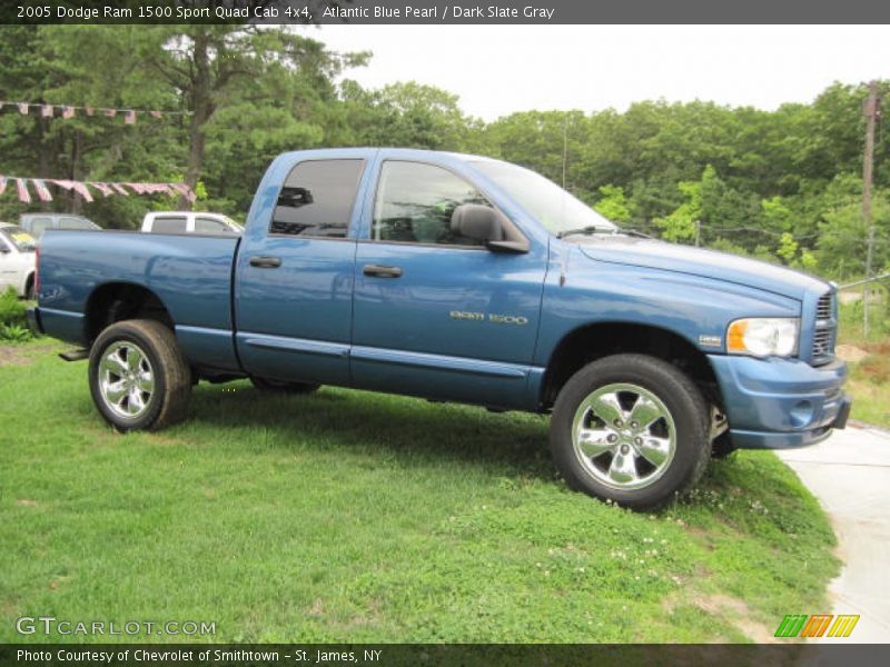 Atlantic Blue Pearl / Dark Slate Gray 2005 Dodge Ram 1500 Sport Quad Cab 4x4