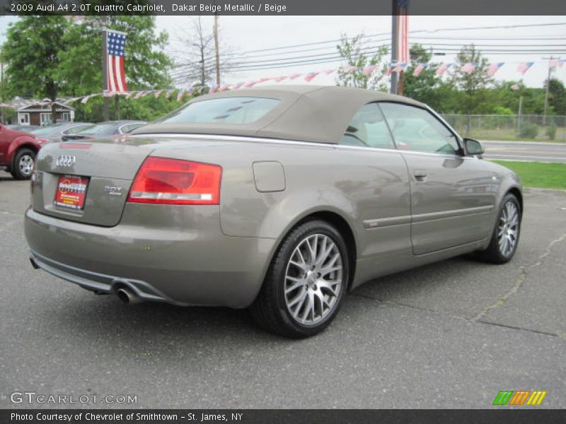 Dakar Beige Metallic / Beige 2009 Audi A4 2.0T quattro Cabriolet