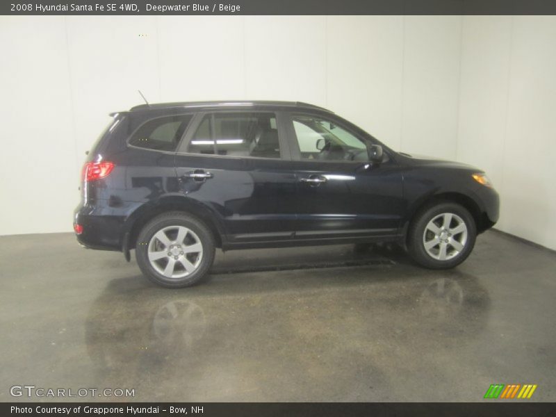 Deepwater Blue / Beige 2008 Hyundai Santa Fe SE 4WD