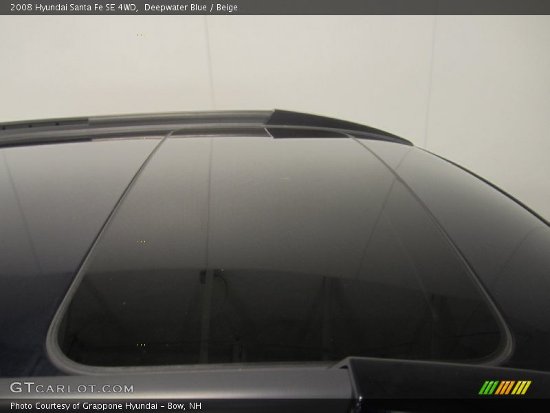 Deepwater Blue / Beige 2008 Hyundai Santa Fe SE 4WD