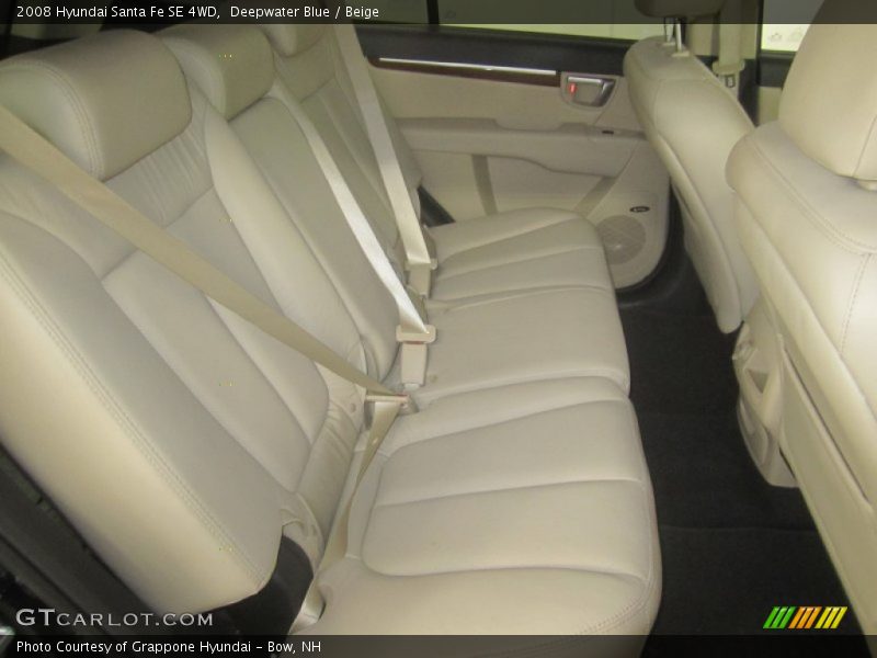 Deepwater Blue / Beige 2008 Hyundai Santa Fe SE 4WD