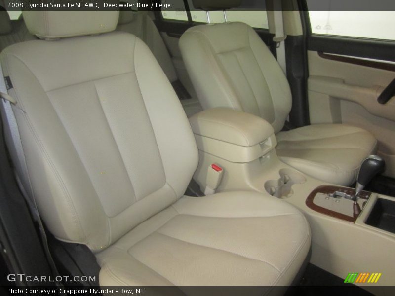 Deepwater Blue / Beige 2008 Hyundai Santa Fe SE 4WD