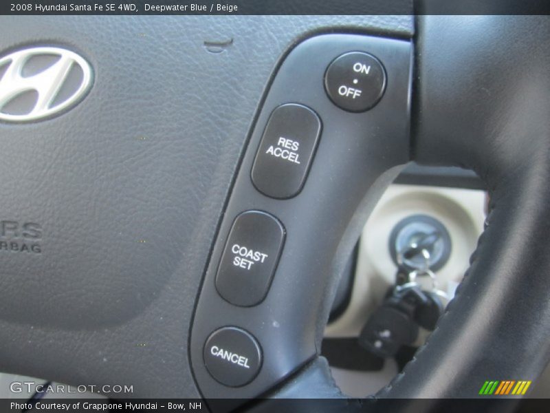 Deepwater Blue / Beige 2008 Hyundai Santa Fe SE 4WD