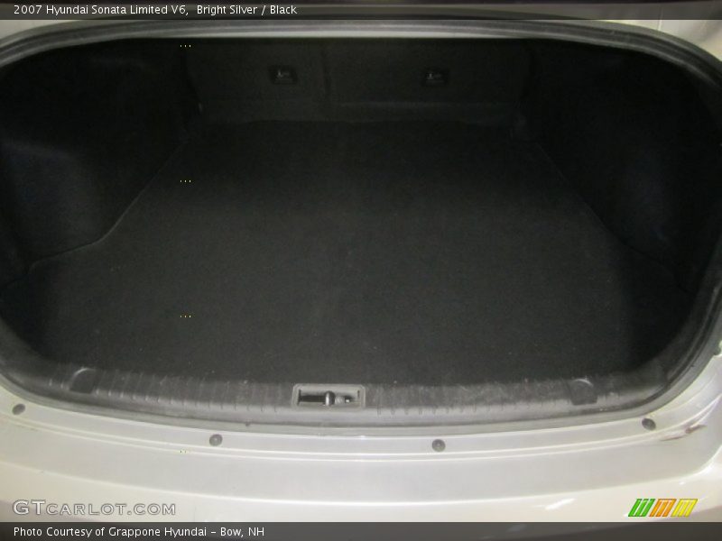 Bright Silver / Black 2007 Hyundai Sonata Limited V6