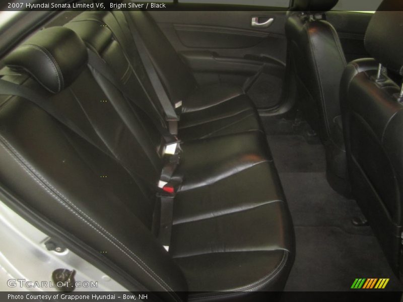 Bright Silver / Black 2007 Hyundai Sonata Limited V6