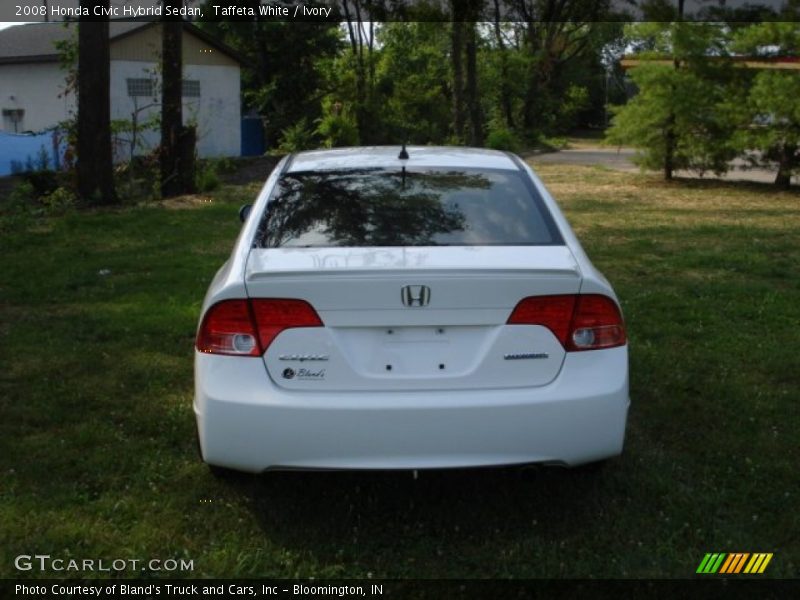 Taffeta White / Ivory 2008 Honda Civic Hybrid Sedan