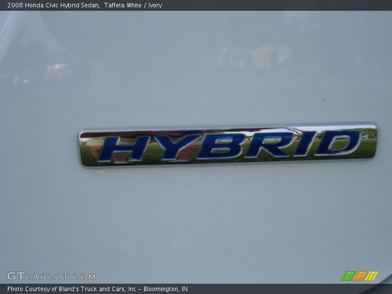Taffeta White / Ivory 2008 Honda Civic Hybrid Sedan