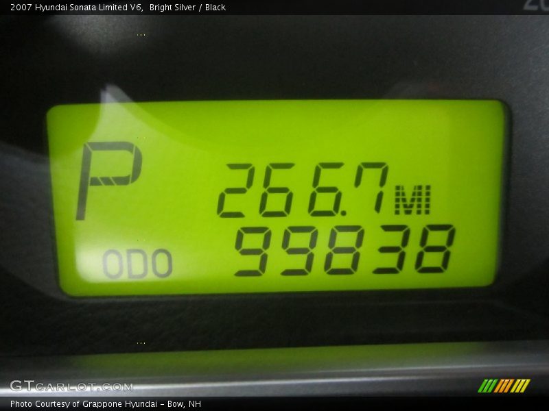 Bright Silver / Black 2007 Hyundai Sonata Limited V6
