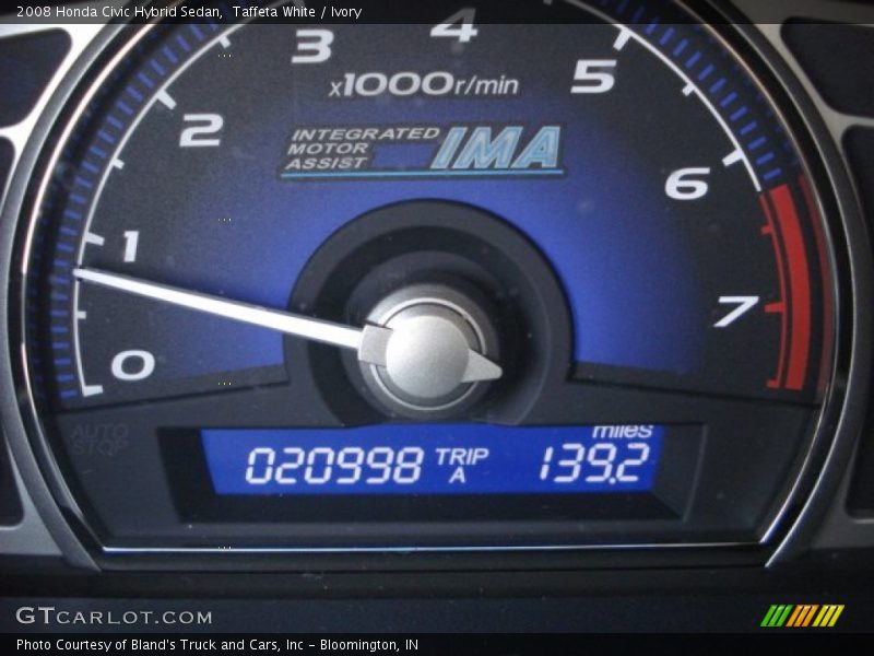 Taffeta White / Ivory 2008 Honda Civic Hybrid Sedan