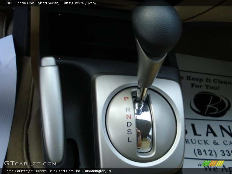 Taffeta White / Ivory 2008 Honda Civic Hybrid Sedan