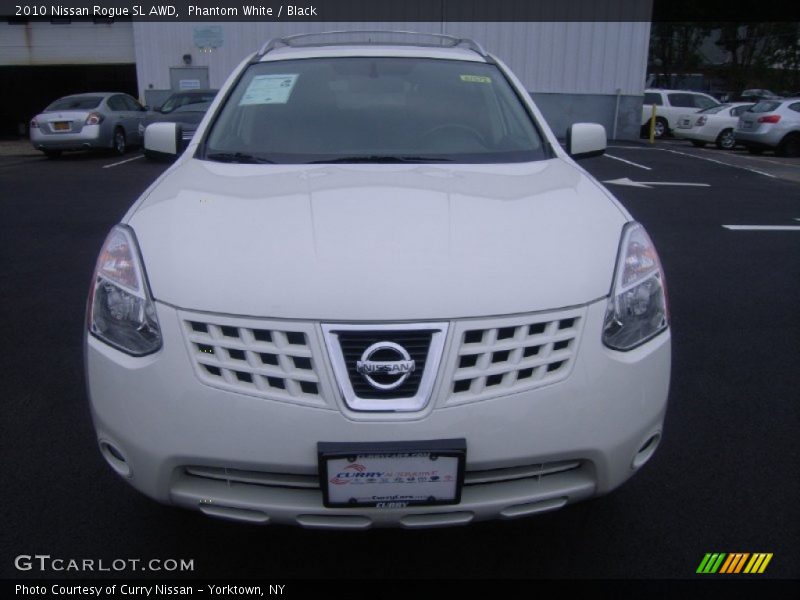 Phantom White / Black 2010 Nissan Rogue SL AWD