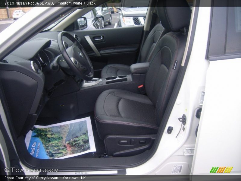 Phantom White / Black 2010 Nissan Rogue SL AWD
