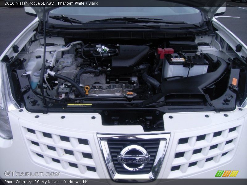 Phantom White / Black 2010 Nissan Rogue SL AWD