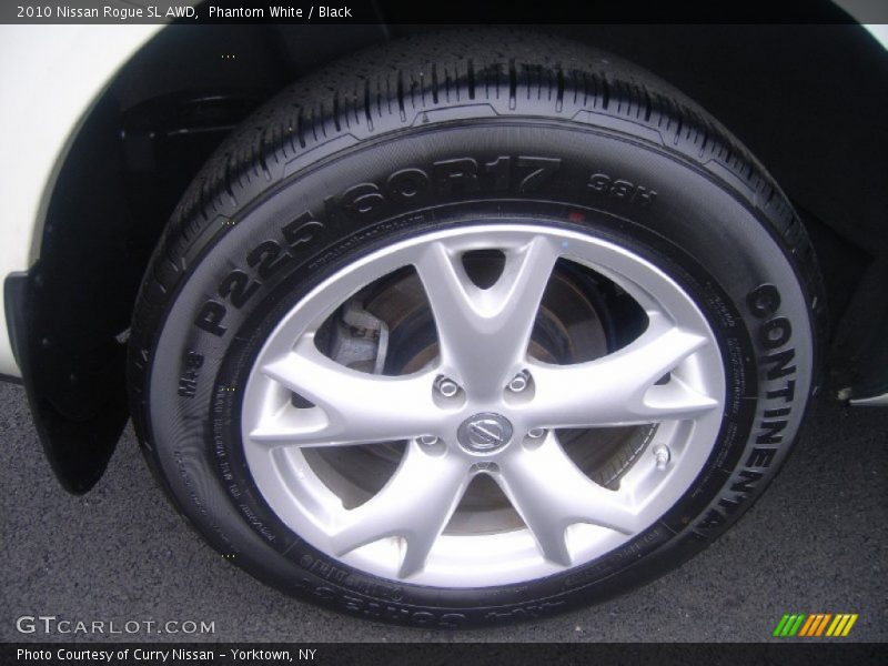 Phantom White / Black 2010 Nissan Rogue SL AWD