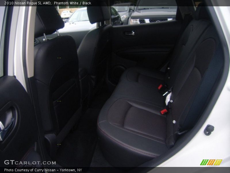 Phantom White / Black 2010 Nissan Rogue SL AWD
