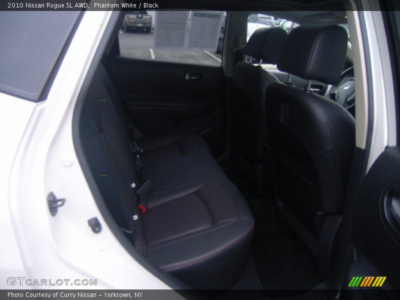 Phantom White / Black 2010 Nissan Rogue SL AWD