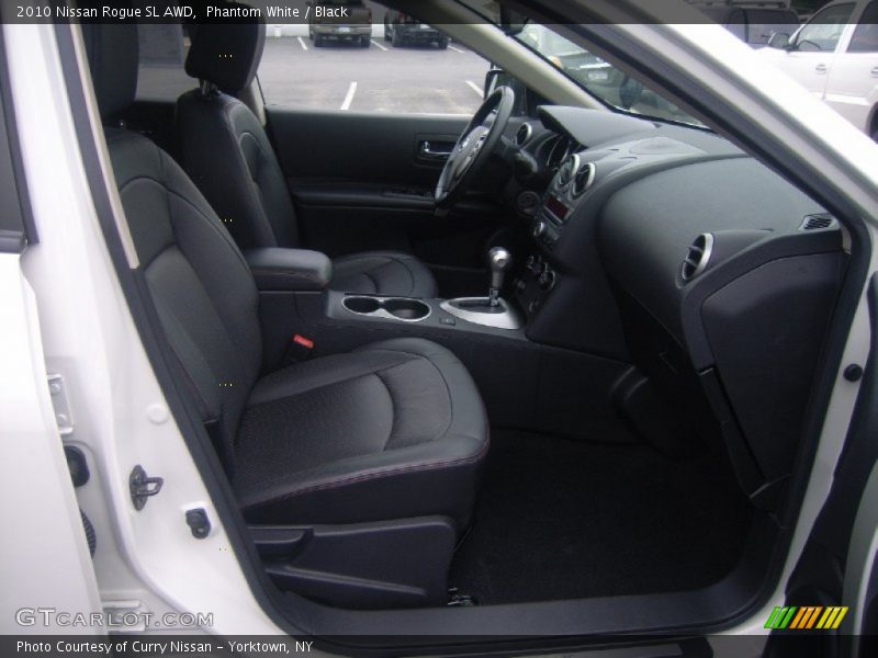 Phantom White / Black 2010 Nissan Rogue SL AWD