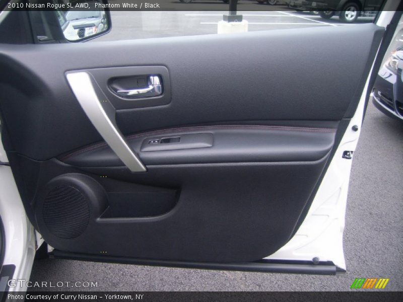 Phantom White / Black 2010 Nissan Rogue SL AWD