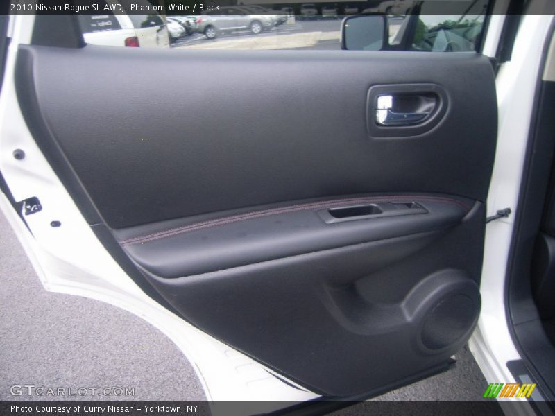 Phantom White / Black 2010 Nissan Rogue SL AWD