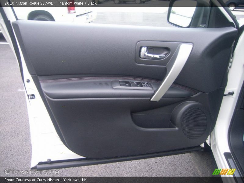 Phantom White / Black 2010 Nissan Rogue SL AWD