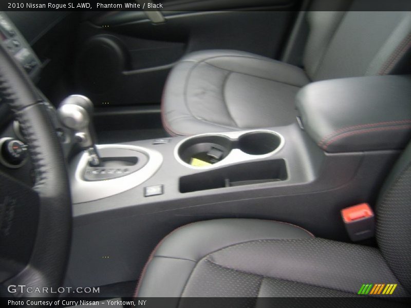 Phantom White / Black 2010 Nissan Rogue SL AWD
