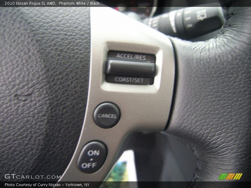 Phantom White / Black 2010 Nissan Rogue SL AWD