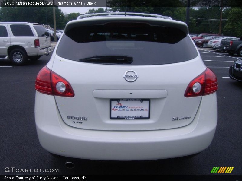 Phantom White / Black 2010 Nissan Rogue SL AWD