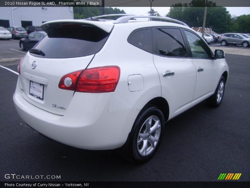 Phantom White / Black 2010 Nissan Rogue SL AWD