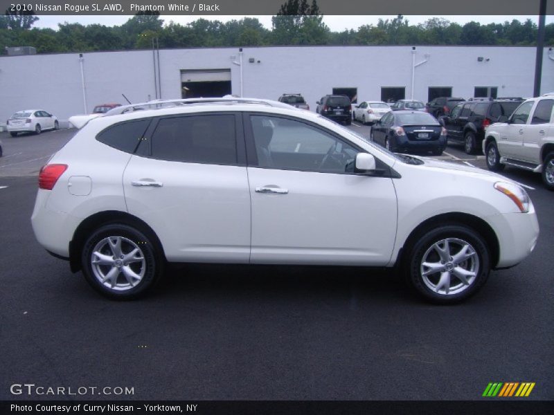 Phantom White / Black 2010 Nissan Rogue SL AWD