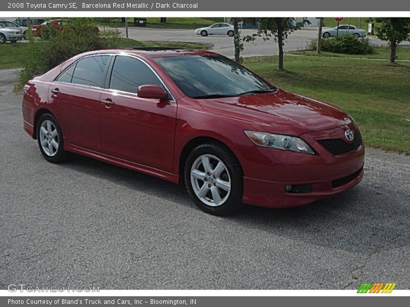 Barcelona Red Metallic / Dark Charcoal 2008 Toyota Camry SE