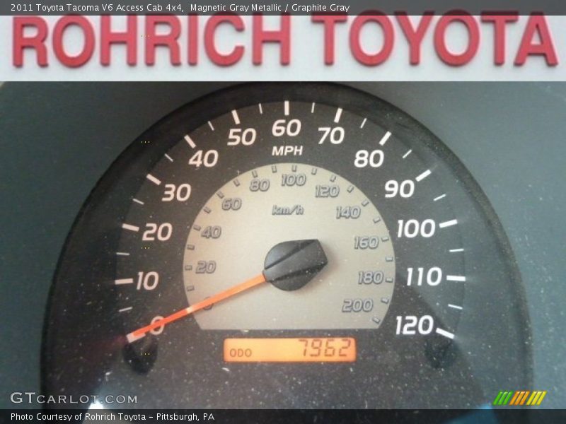 Magnetic Gray Metallic / Graphite Gray 2011 Toyota Tacoma V6 Access Cab 4x4