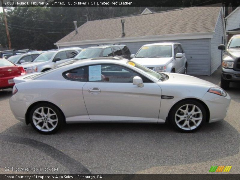 Quicksilver / GT Limited Red Leather 2008 Hyundai Tiburon GT Limited