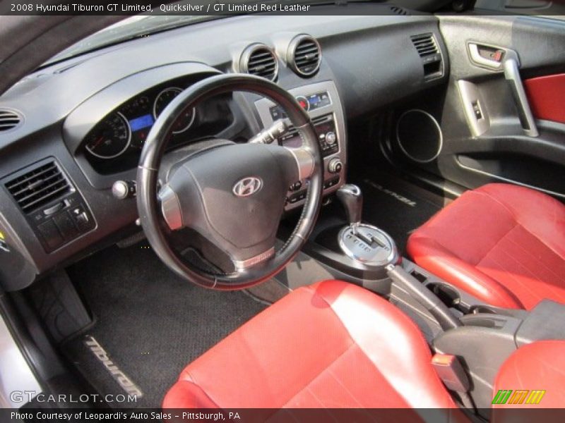 Quicksilver / GT Limited Red Leather 2008 Hyundai Tiburon GT Limited