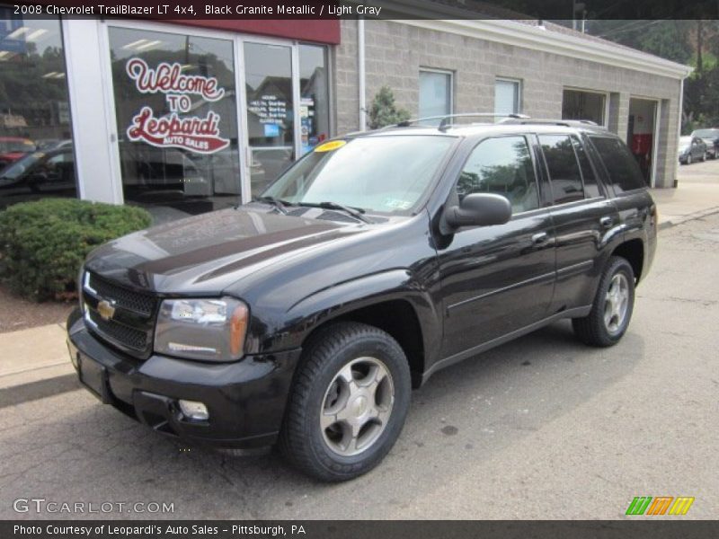 Black Granite Metallic / Light Gray 2008 Chevrolet TrailBlazer LT 4x4