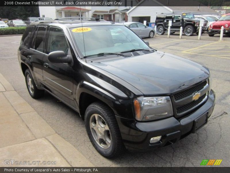 Black Granite Metallic / Light Gray 2008 Chevrolet TrailBlazer LT 4x4