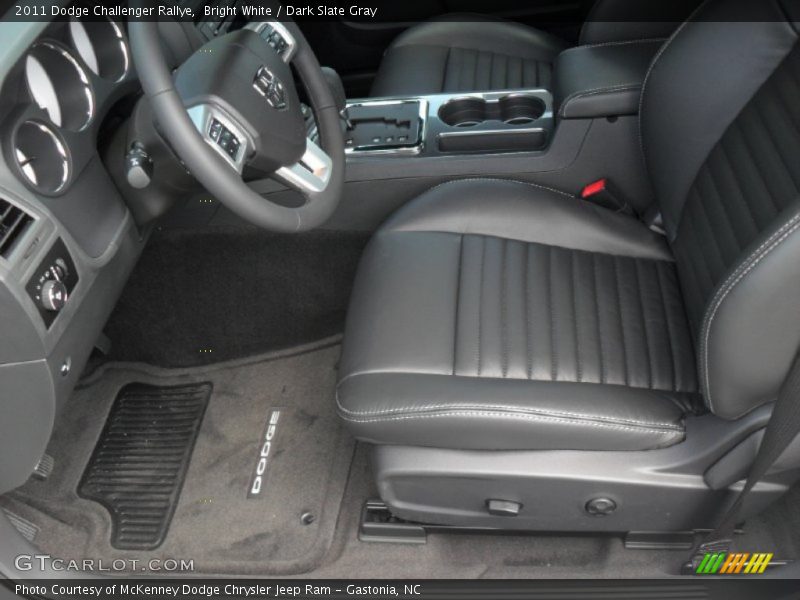 Bright White / Dark Slate Gray 2011 Dodge Challenger Rallye