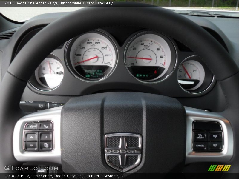 Bright White / Dark Slate Gray 2011 Dodge Challenger Rallye