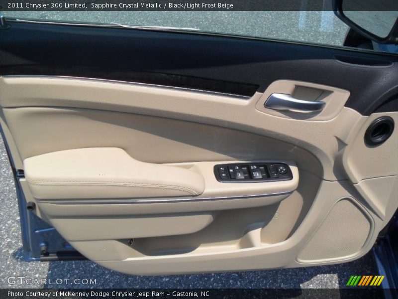 Sapphire Crystal Metallic / Black/Light Frost Beige 2011 Chrysler 300 Limited