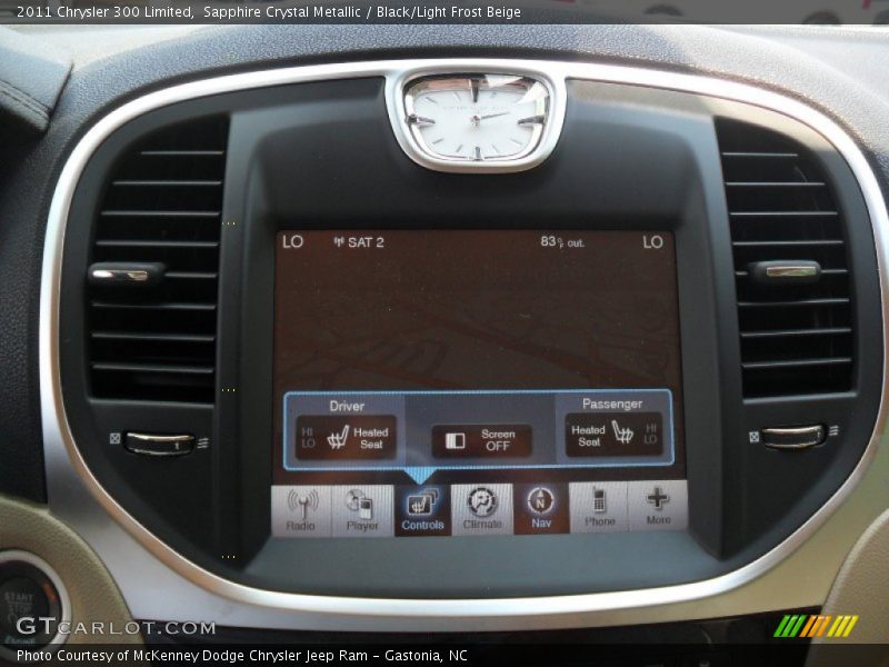 Sapphire Crystal Metallic / Black/Light Frost Beige 2011 Chrysler 300 Limited
