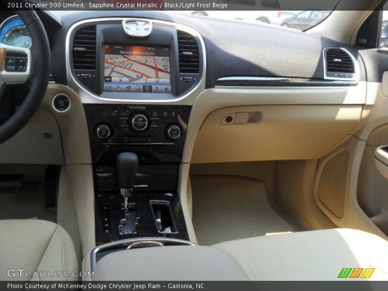 Sapphire Crystal Metallic / Black/Light Frost Beige 2011 Chrysler 300 Limited