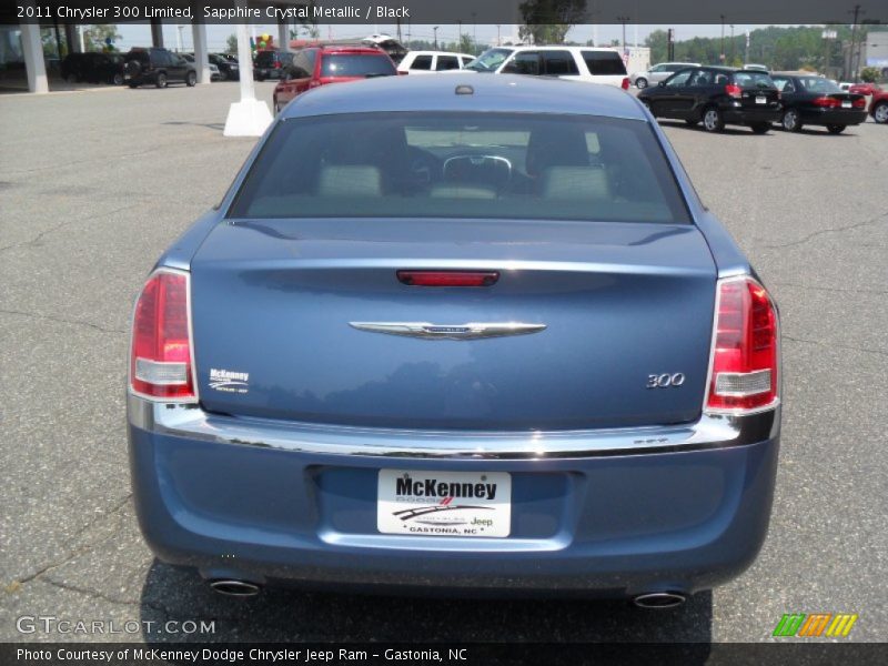 Sapphire Crystal Metallic / Black 2011 Chrysler 300 Limited
