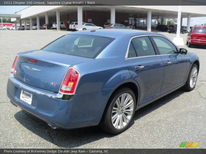 Sapphire Crystal Metallic / Black 2011 Chrysler 300 Limited