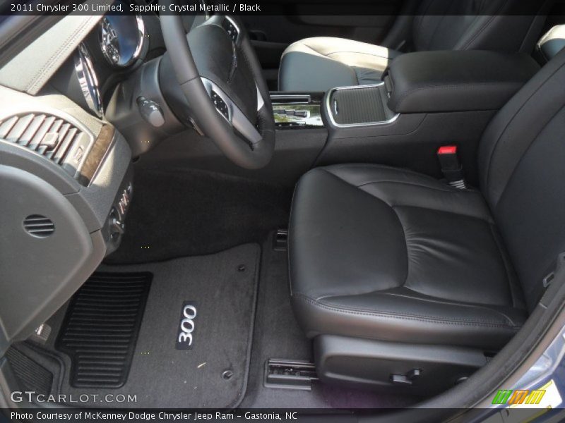 Sapphire Crystal Metallic / Black 2011 Chrysler 300 Limited