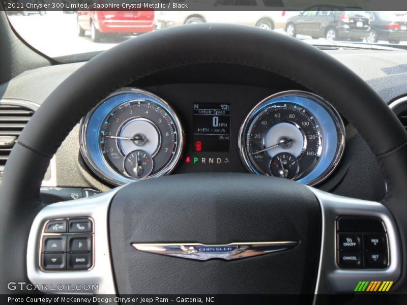 Sapphire Crystal Metallic / Black 2011 Chrysler 300 Limited