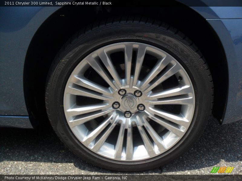 Sapphire Crystal Metallic / Black 2011 Chrysler 300 Limited