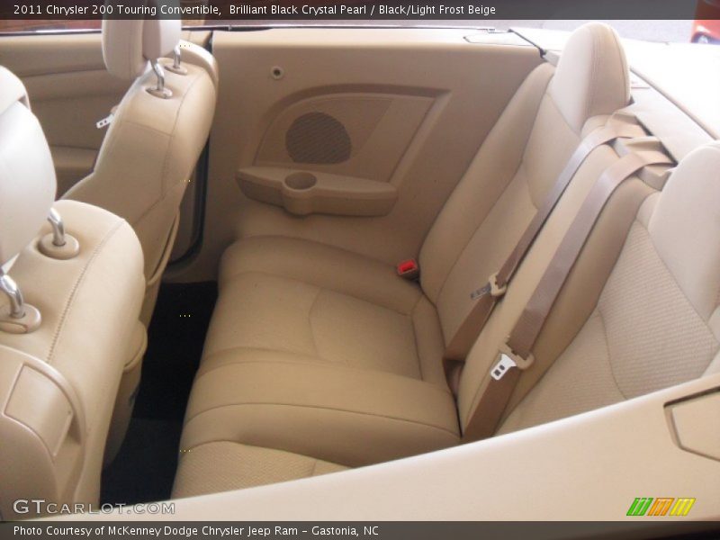 Brilliant Black Crystal Pearl / Black/Light Frost Beige 2011 Chrysler 200 Touring Convertible