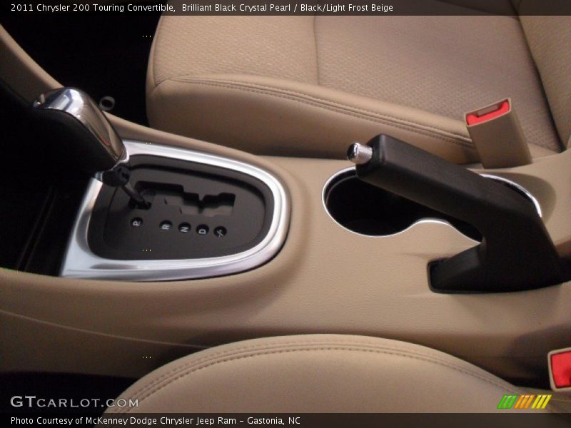 Brilliant Black Crystal Pearl / Black/Light Frost Beige 2011 Chrysler 200 Touring Convertible